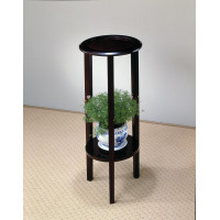 Coaster Furniture 900936 Round Accent Table with Bottom Shelf Espresso